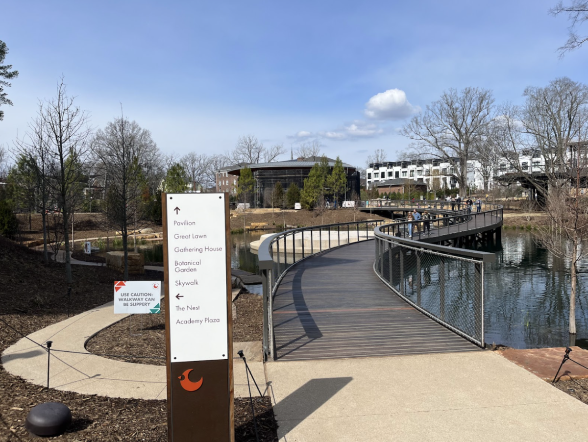   Downtown Cary Park is a brand new park commissioned by the Town of Cary that opened late last year. Downtown Cary Park features multiple new elements for citizens such as a new path over water called “The Skywalk.” 